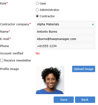 HSEQMANAGER-adding contractors