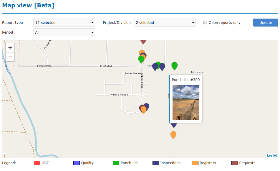 Map view module hseqmanager